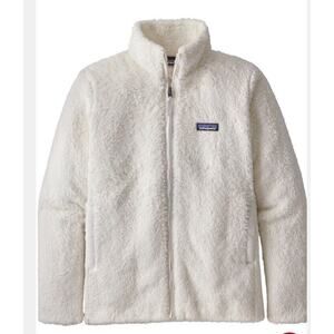 Patagonia Womens Medium Los Gatos Full Zip Fleece Birch‎ White Jacket